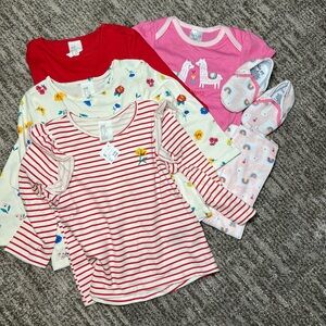 H&M set of long sleeve shirts and cutie pie outfit